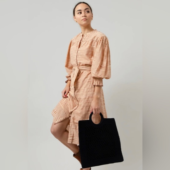 ULLA JOHNSON FIORA DRESS IN FAWN Size 0 - Picture 1 of 8